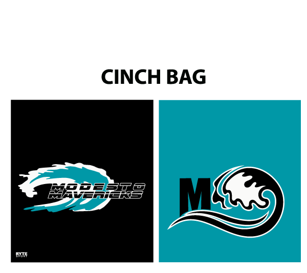 Modesto Mavericks Custom Cinch Bag - Personalized