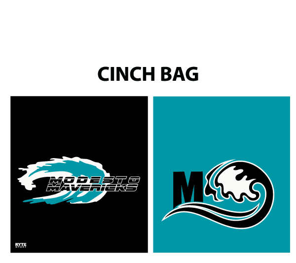 Modesto Mavericks Custom Cinch Bag - Personalized RYTE Sport