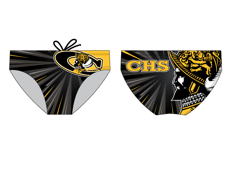 CUSTOM Cabrillo High School Custom Men's Swim & Water Polo Brief - Personalized RYTE Sport