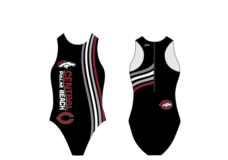 Palm Beach Central High School Water Polo 2021 Custom Women's Water Polo Suit RYTE Sport