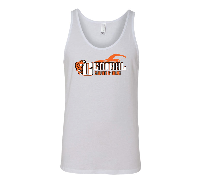 Central High School White Unisex Jersey Tank RYTE Sport