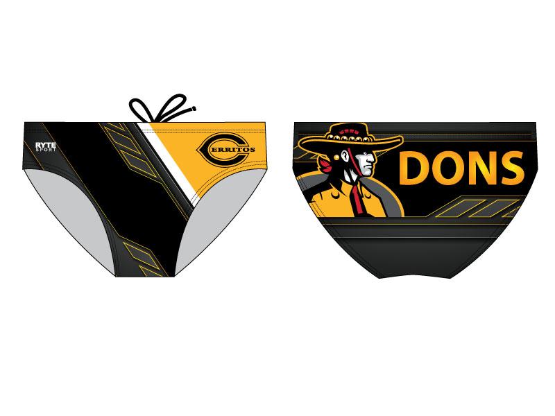 Cerritos High School 2018 Custom Men's Swim & Water Polo Brief RYTE Sport