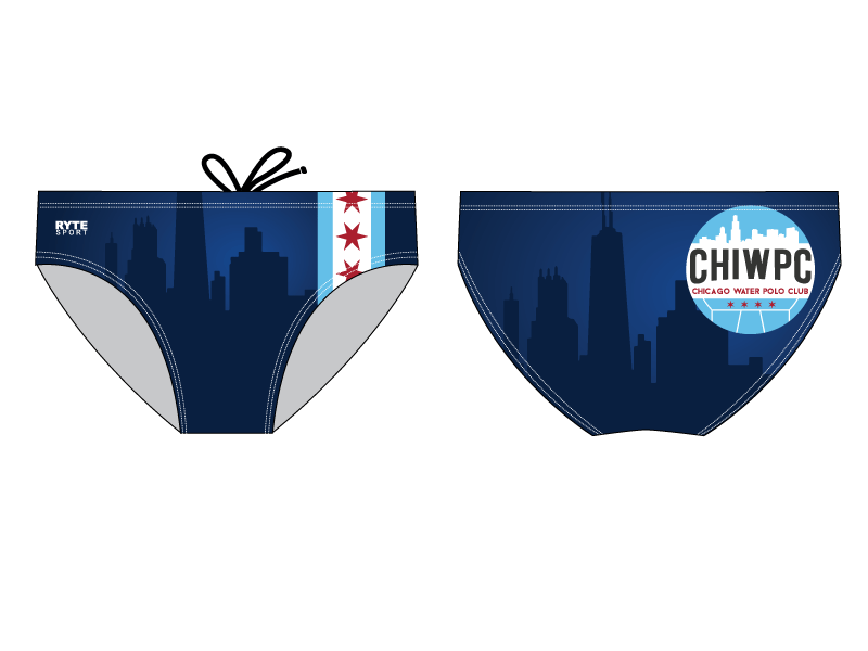 Chicago Water Polo Club 2019 Custom Men's Water Polo Brief