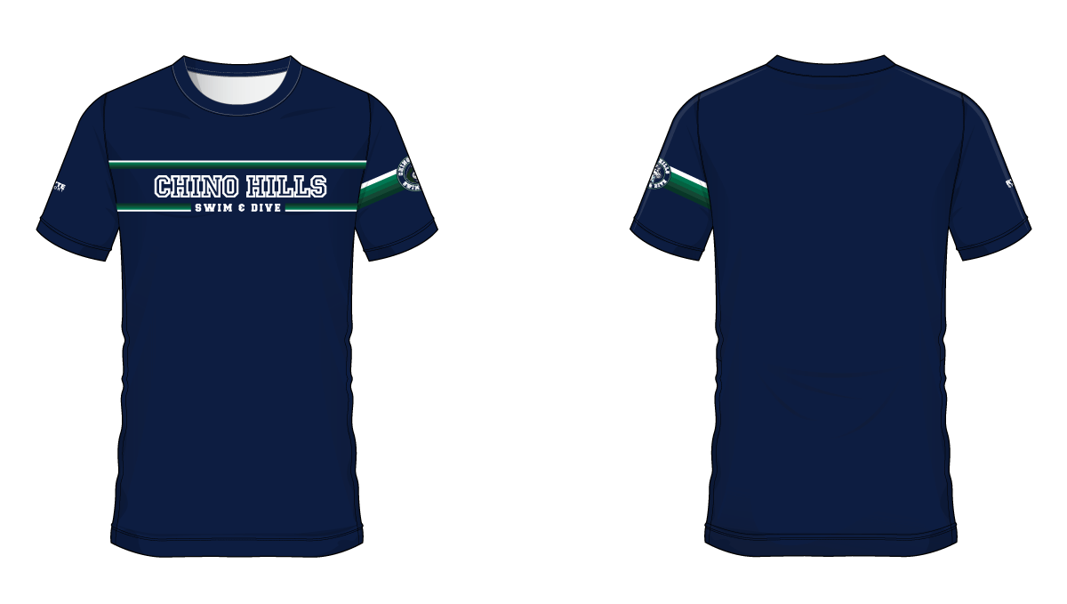 Chino Hills High School Swim 2021 Custom Unisex Dry Fit T-Shirt RYTE Sport