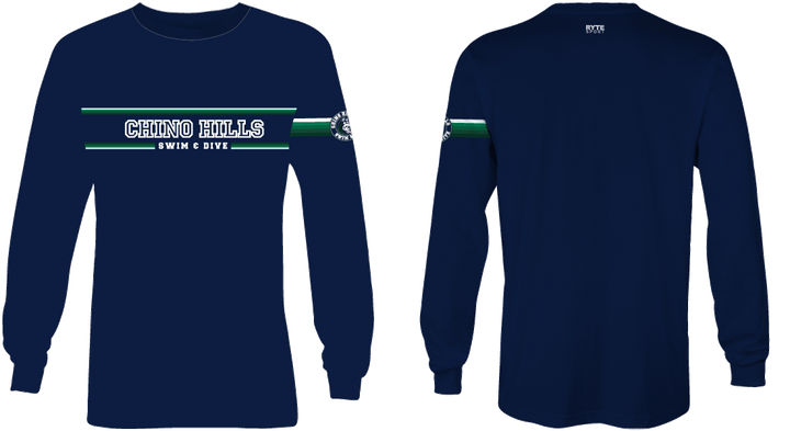 Chino Hills High School Swim 2021 Custom Unisex Dry Fit Long Sleeve T-Shirt RYTE Sport