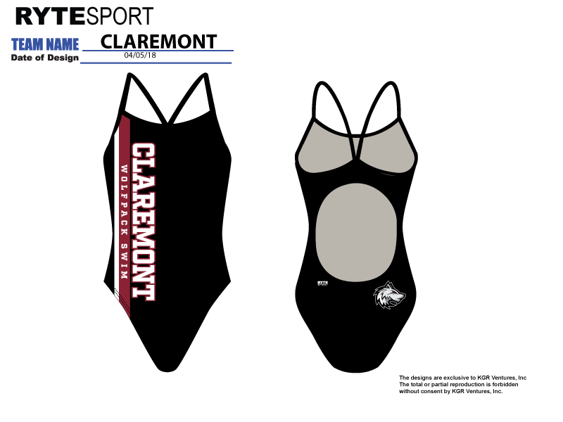 Claremont Active Back Thin Strap Swimsuit t6