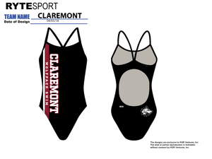 Claremont Active Back Thin Strap Swimsuit t6