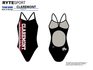 Claremont Active Back Thin Strap Swimsuit