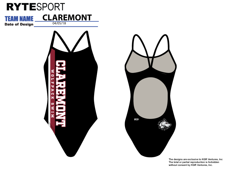 Claremont Active Back Thin Strap Swimsuit