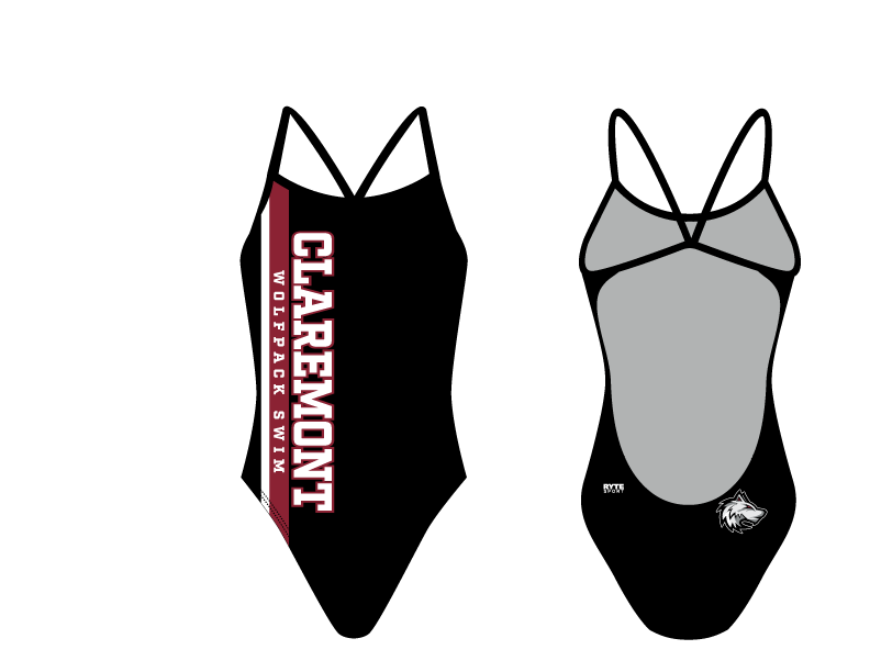 Claremont Open Back Thin Strap Swimsuit T6