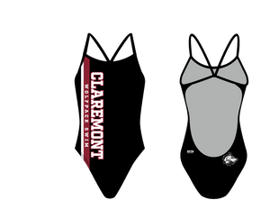 Claremont Open Back Thin Strap Swimsuit T6