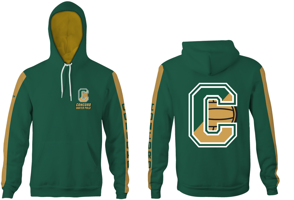 Concord High School Water Polo 2021 Custom Green Unisex Adult Hooded Sweatshirt
