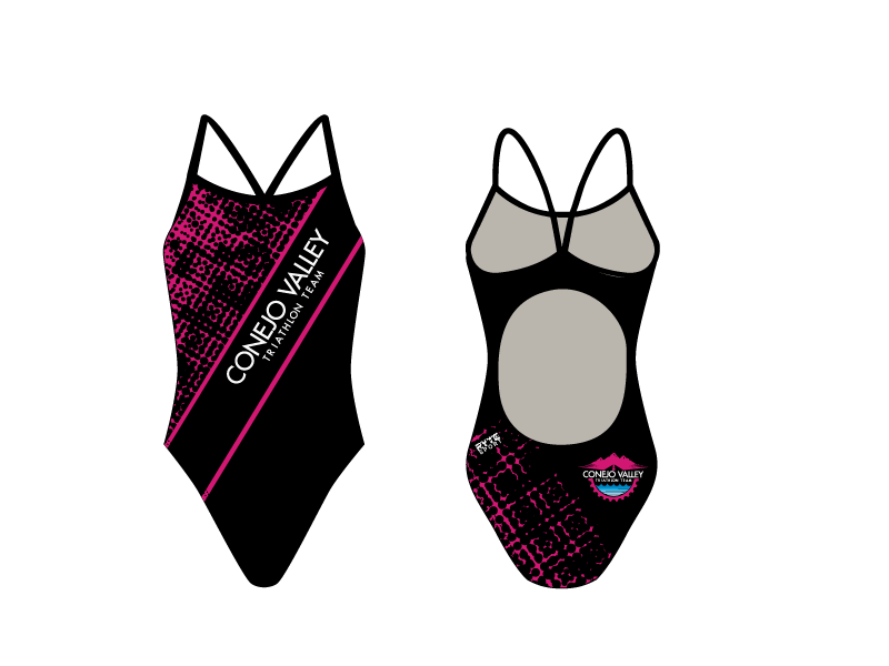 Conejo Valley Triathlon Team Custom Women's Activeback Swimsuit RYTE Sport