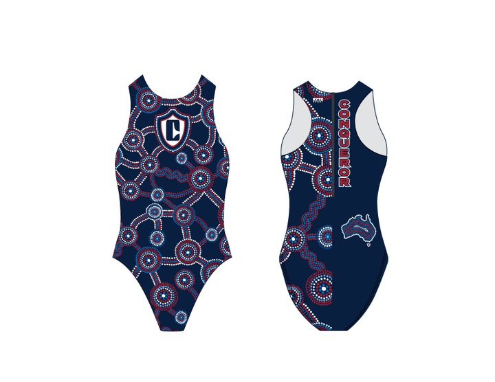 Conqueror Water Polo Australia Trip Girls Water Polo Suit T6