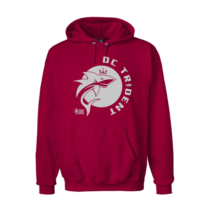 DC Trident Red Russell Athletic - Dri Power® Hooded Pullover Sweatshirt *Medium Only* Russell