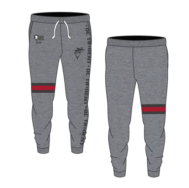 DC Trident Adult Unisex Heathered Grey Jogger Sweatpants RYTE Sport