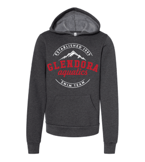 Glendora Aquatics 2019 Custom YOUTH Hooded Sweatshirt Bella & Canvas