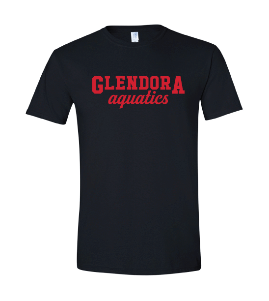 Glendora Aquatics 2019 Adult Unisex Black T-Shirt San Mar