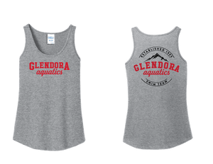 Glendora Aquatics 2019 Grey Ladies Tank Top San Mar