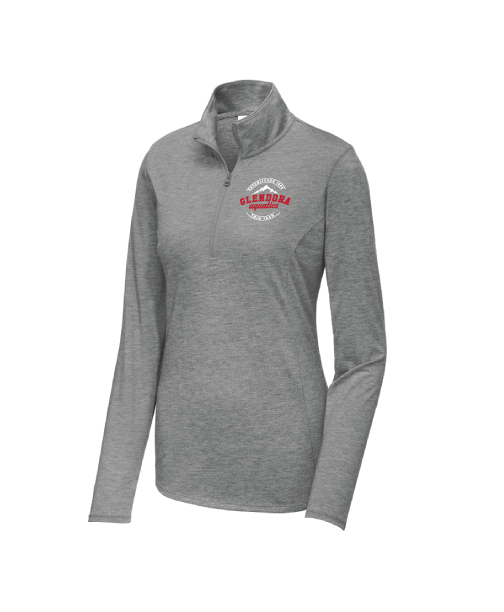 Glendora Aquatics 2019 Ladies Dark Grey Heathered 1/4 Zip Pullover San Mar
