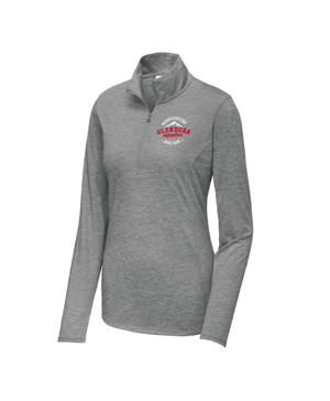 Glendora Aquatics 2019 Ladies Dark Grey Heathered 1/4 Zip Pullover San Mar