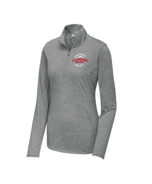 Glendora Aquatics 2019 Ladies Dark Grey Heathered 1/4 Zip Pullover San Mar