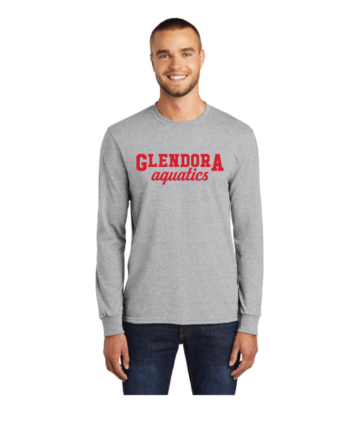 Glendora Aquatics 2019 Men's Light Grey Long Sleeve T-Shirt San Mar