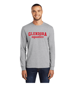 Glendora Aquatics 2019 Men's Light Grey Long Sleeve T-Shirt San Mar