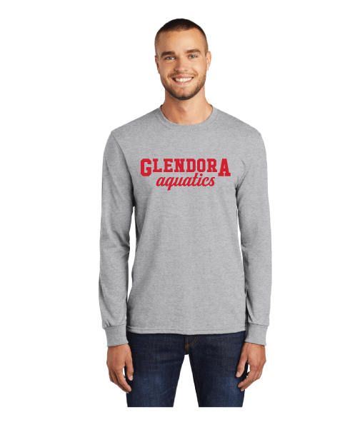 Glendora Aquatics 2019 Men's Light Grey Long Sleeve T-Shirt