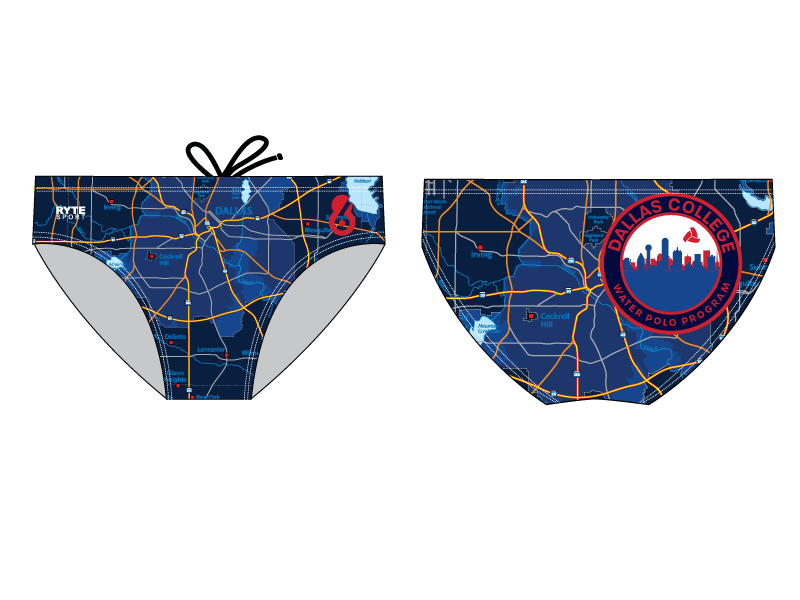 Dallas College Water Polo Program Athlete Custom Men's Water Polo Brief RYTE Sport