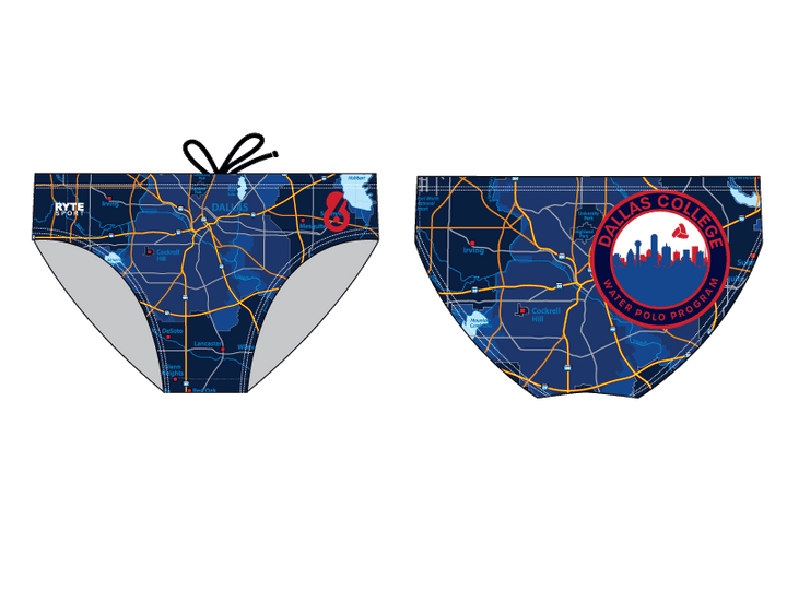 Dallas College Water Polo Program Athlete Custom Men's Water Polo Brief RYTE Sport