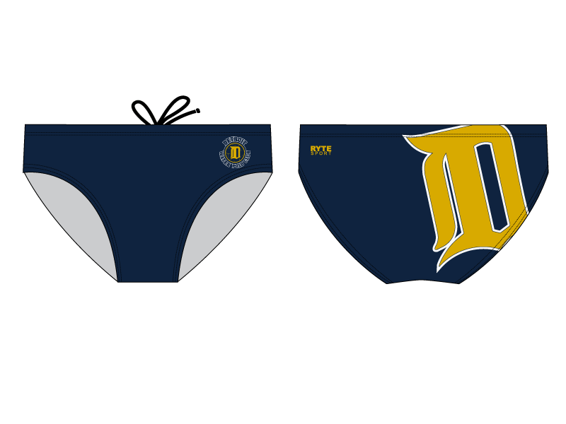 Detroit Water Polo Club Custom Men's Water Polo Brief - Personalized RYTE Sport