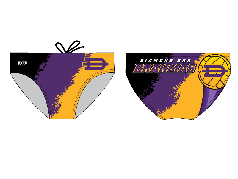 Diamond Bar High School Water Polo 2019 Custom Men's Water Polo Brief RYTE Sport