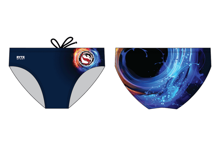 Douglas Dolfins Swim Team Custom Men's Swim & Water Polo Brief RYTE Sport