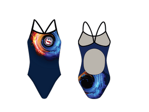 Douglas Dolfins Swim Team Custom Women’s Active Back Thin Strap Swimsuit RYTE Sport