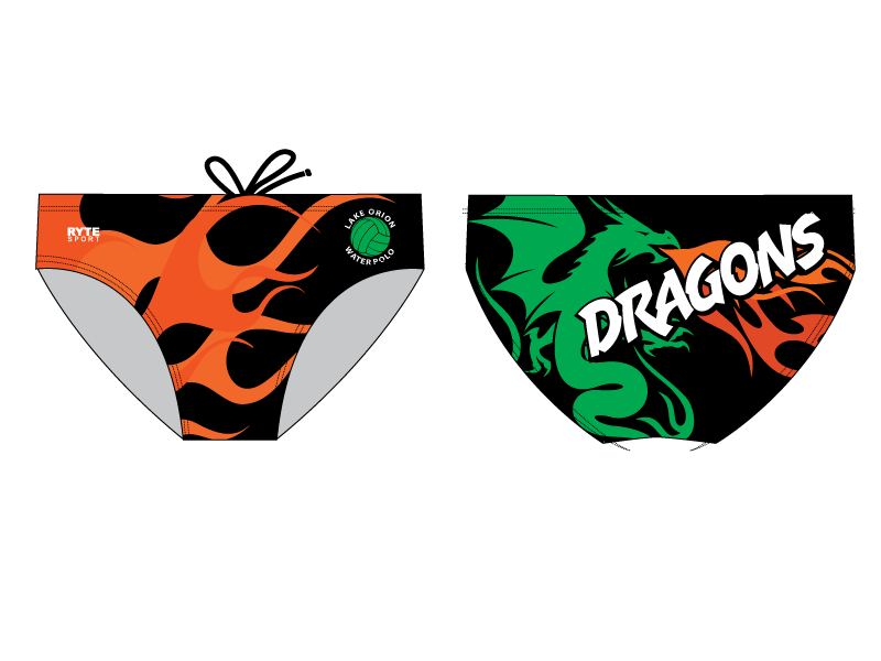 Lake Orion High School Water Polo 2019 Custom Men's Water Polo Brief RYTE Sport