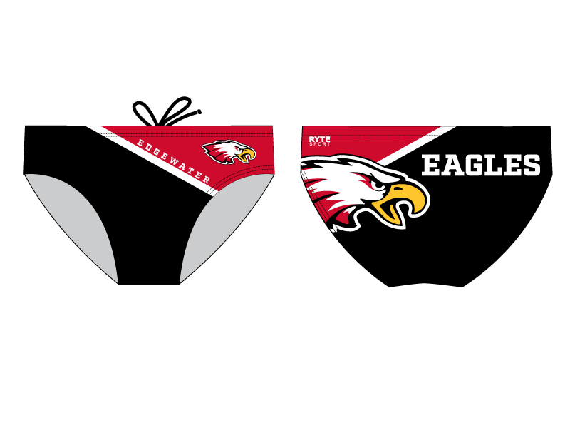 Edgewater High School Water Polo 2020 Custom Water Polo Brief - Personalized RYTE Sport