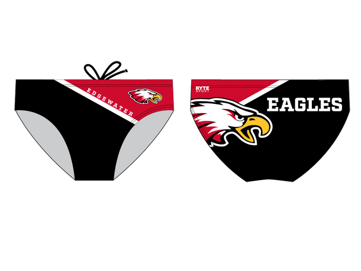 Edgewater High School Water Polo 2020 Custom Water Polo Brief - Personalized RYTE Sport