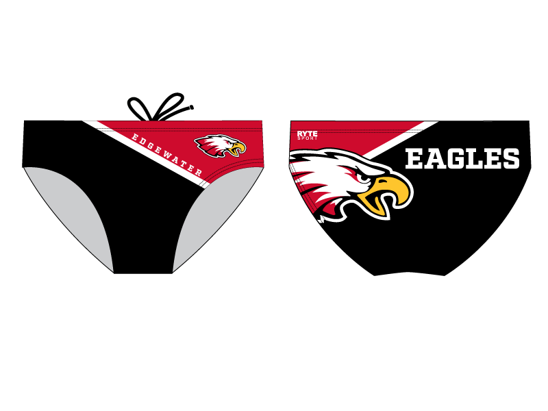 Edgewater High School Water Polo 2020 Custom Water Polo Brief - Personalized