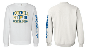 Foothill High School Varsity Unisex crewneck - White RYTE Sport