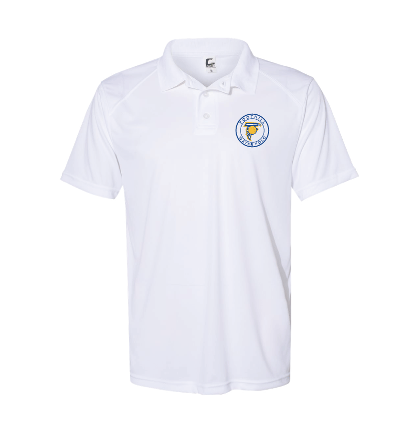 Foothill Men's Polo Shirt - White S&S