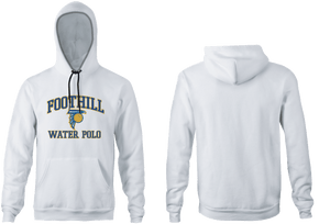 Foothill  High School Water Polo White Unisex Adult Hooded Sweatshirt - Personalized RYTE Sport