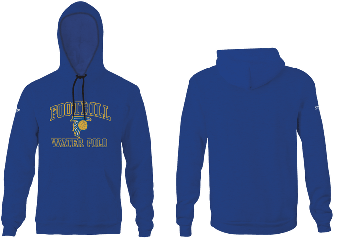 Foothill  High School Water Polo Royal Unisex Adult Hooded Sweatshirt - Personalized RYTE Sport
