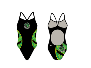 Glendale Gators Swim Team Custom Women’s Active Back Thin Strap Swimsuit T6 - BD