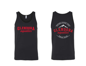 Glendora Aquatics Black Unisex Tank Top San Mar