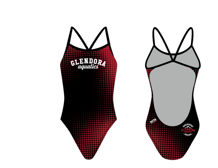 Glendora Aquatics Custom Women’s Open Back Thin Strap Swimsuit RYTE Sport