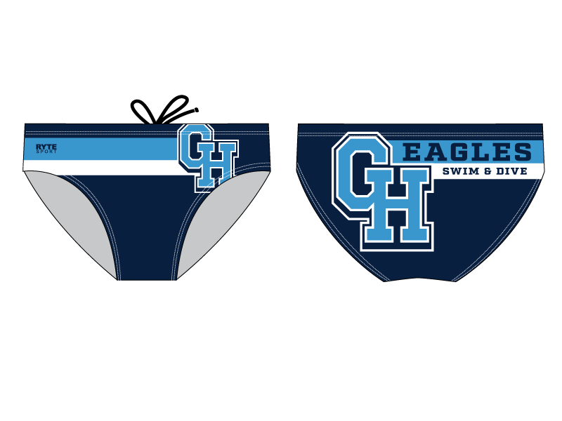 Granite Hills High School Swim and Dive Custom Men's Swim Brief RYTE Sport