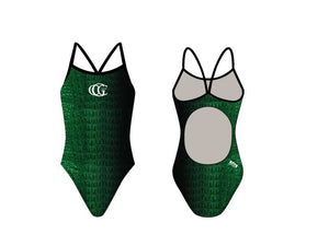 CUSTOM Greenwich Country Club Active Back Thin Strap Swimsuit RYTE Sport