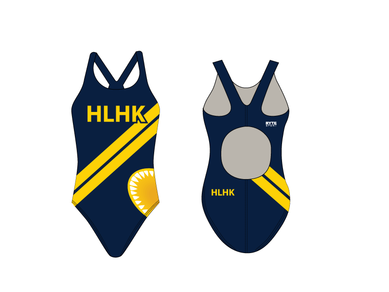 HLHK Swim Team 2019 Custom Thick Strap Women's Suit T6 - BD