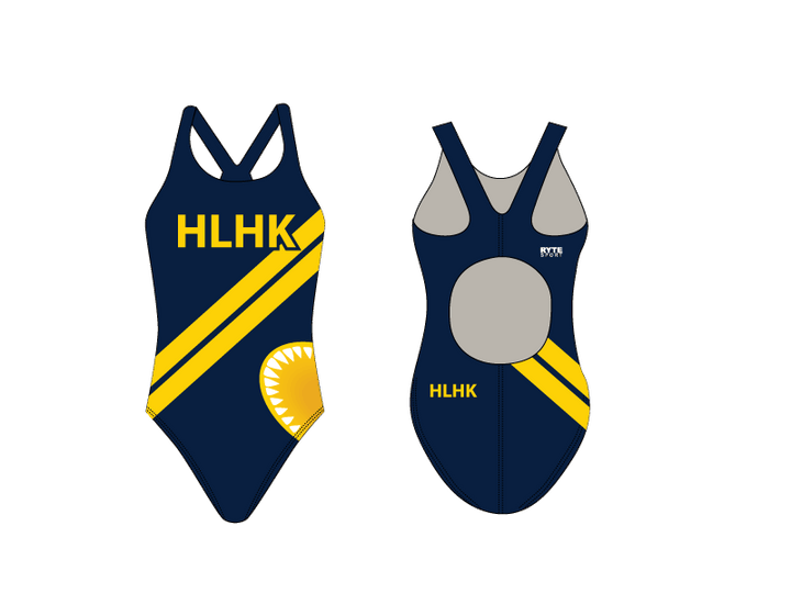 HLHK Swim Team 2019 Custom Thick Strap Women's Suit T6 - BD